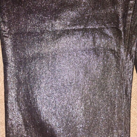 Woman's Jeans Black Denim Metallic finish size 20 - Picture 9 of 9